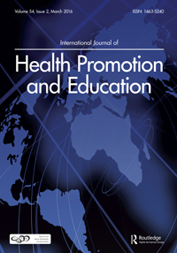 Cover image for International Journal of Health Promotion and Education, Volume 54, Issue 2, 2016