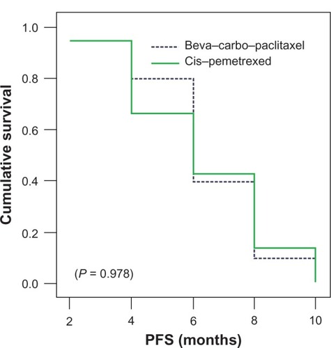 Figure 1 PFS for both treatment arms.