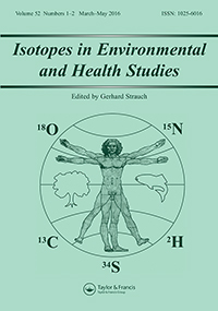 Cover image for Isotopes in Environmental and Health Studies, Volume 52, Issue 1-2, 2016