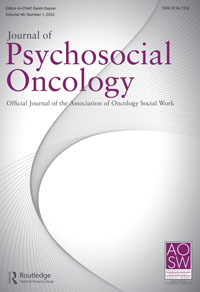 Cover image for Journal of Psychosocial Oncology, Volume 40, Issue 1, 2022