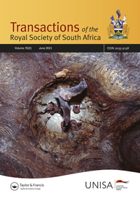 Cover image for Transactions of the Royal Society of South Africa, Volume 70, Issue 2, 2015
