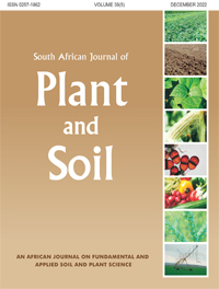 Cover image for South African Journal of Plant and Soil, Volume 39, Issue 5, 2022