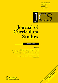 Cover image for Journal of Curriculum Studies, Volume 55, Issue 4, 2023