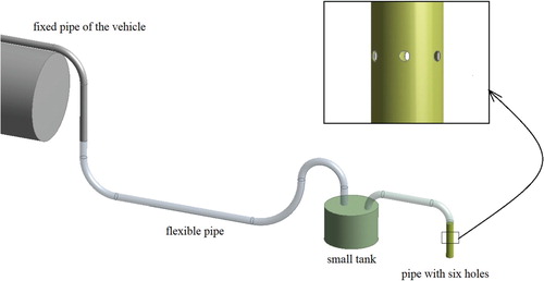 Figure 2. Schematic diagram of the liquid suction test.