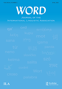 Cover image for WORD, Volume 66, Issue 2, 2020