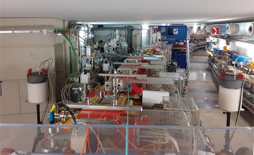 Fig. 5. Neutron dose rate meters installed for the symmetry studies.