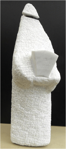 Figure 1. Jacques Beck, La Clé de Voûte (Keystone), 2000, white Carrara marble, 355 × 170 × 110 mm. Reprinted with permission.