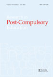 Cover image for Research in Post-Compulsory Education, Volume 19, Issue 2, 2014