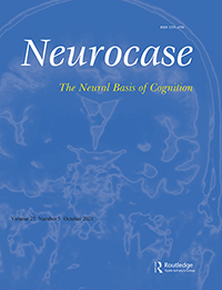 Cover image for Neurocase, Volume 27, Issue 5, 2021