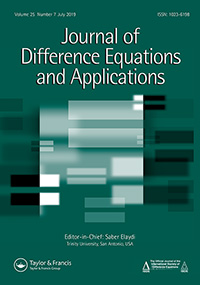Cover image for Journal of Difference Equations and Applications, Volume 25, Issue 7, 2019
