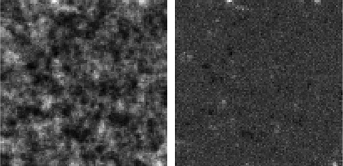 Figure 7. Simulated data-set X (left) and Y (right).