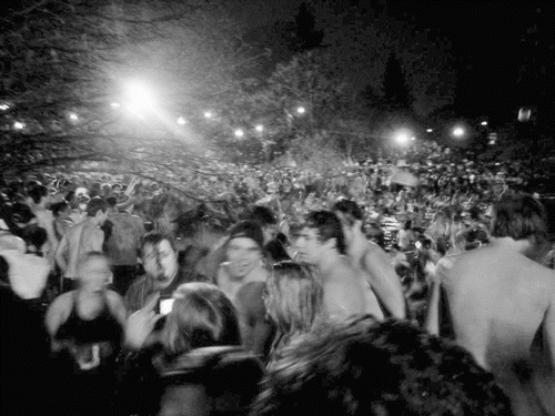 FIGURE 2: View of the east side of Mirror Lake during the peak hours of the event.