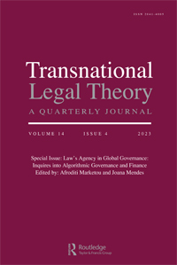 Cover image for Transnational Legal Theory, Volume 14, Issue 4, 2023