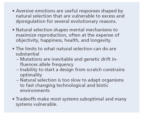 Box. Evolutionary explanations for vulnerability to mental disorders.
