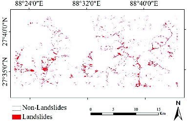 Figure 6. (a) The elevation map and (b) the slope map of the study area.