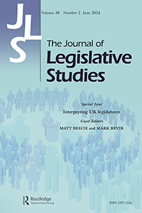 Cover image for The Journal of Legislative Studies, Volume 30, Issue 2, 2024