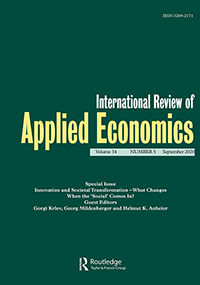 Cover image for International Review of Applied Economics, Volume 34, Issue 5, 2020