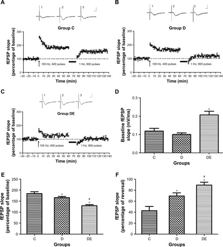 Figure 3 Effects of ECS on LTP and depotentiation.