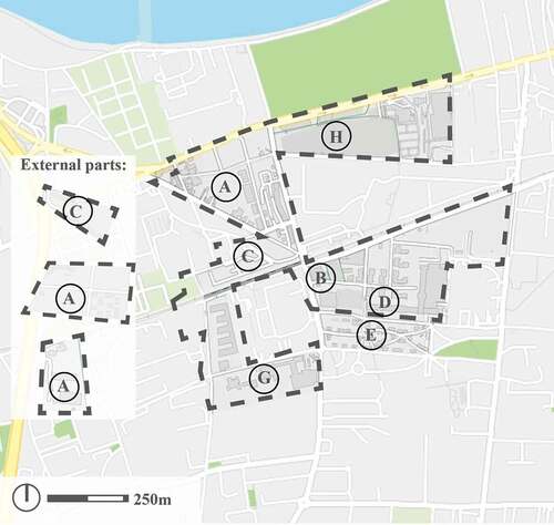 Figure 4. Urban parts of Carré de Soie