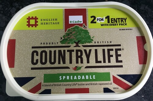 Figure 4. Lid of butter package (Country Life, 2020).