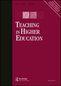 Cover image for Teaching in Higher Education, Volume 5, Issue 1, 2000