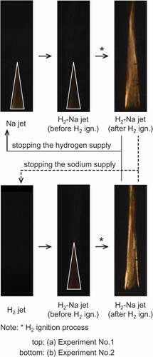 Figure 2. Typical combustion images taken with the color camera.