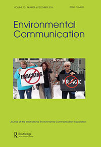 Cover image for Environmental Communication, Volume 10, Issue 6, 2016