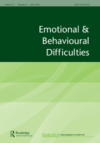 Cover image for Emotional and Behavioural Difficulties, Volume 21, Issue 2, 2016