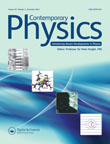 Cover image for Contemporary Physics, Volume 55, Issue 4, 2014