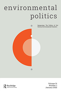 Cover image for Environmental Politics, Volume 31, Issue 1, 2022