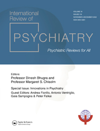 Cover image for International Review of Psychiatry, Volume 34, Issue 7-8, 2022
