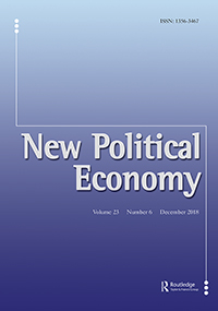 Cover image for New Political Economy, Volume 23, Issue 6, 2018