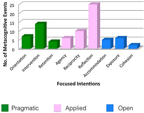 Figure 2. Metacognitive activity and intentions.