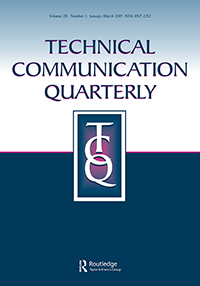 Cover image for Technical Communication Quarterly, Volume 28, Issue 1, 2019