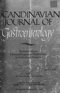 Cover image for Scandinavian Journal of Gastroenterology, Volume 15, Issue sup59, 1980