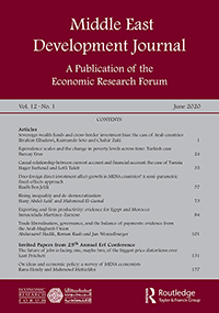 Cover image for Middle East Development Journal, Volume 12, Issue 1, 2020
