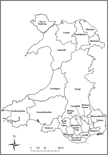 Figure 2. Twenty-two unitary authorities post the local government reorganization in 1996.