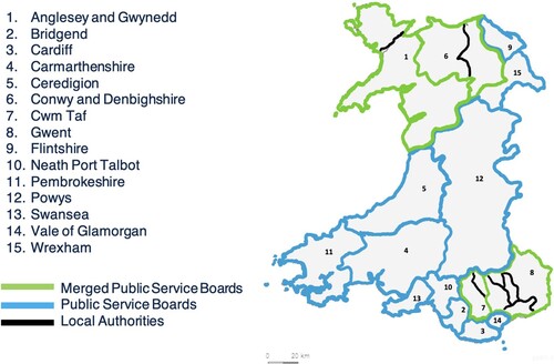 Figure 2. Map of PSBs.