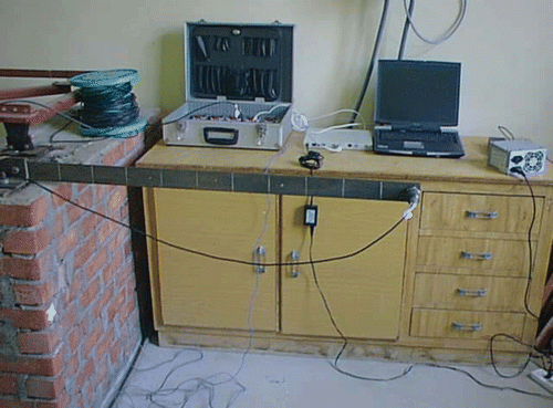 Figure 1. Test set-up and data acquisition system.