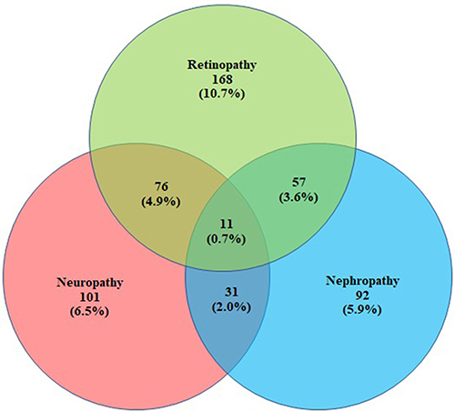 Figure 2 Microvascular complications among type 2 diabetes patients.