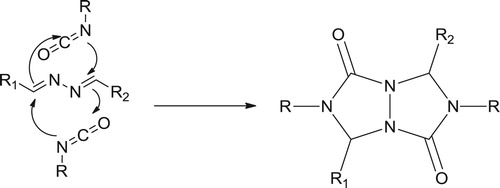 Scheme 5. Criss-cross cycloadditions of ketazines (Citation71).
