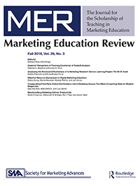 Cover image for Marketing Education Review, Volume 29, Issue 3, 2019