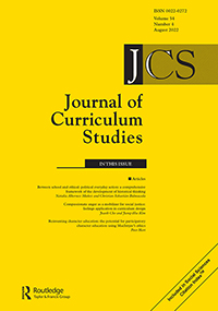 Cover image for Journal of Curriculum Studies, Volume 54, Issue 4, 2022