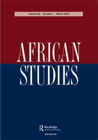Cover image for African Studies, Volume 82, Issue 1, 2023