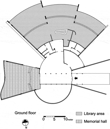 Figure 12. Yad-Labanim Hod Hasharon: ground floor plan; drawn by the author, based on historic drawings.