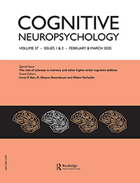 Cover image for Cognitive Neuropsychology, Volume 37, Issue 1-2, 2020
