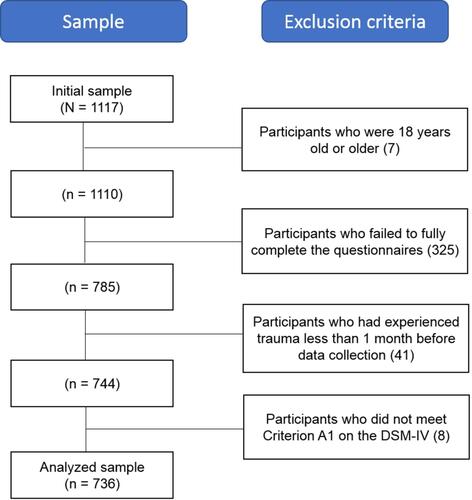 Figure 1 Flow chart of the sample.