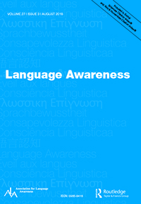 Cover image for Language Awareness, Volume 27, Issue 3, 2018