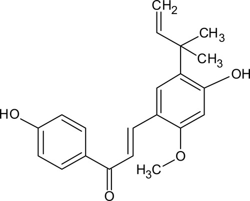 Figure 1. Structure of licochalcone A.