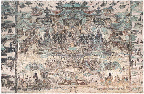 Figure 11. Sukahavativyauhau Sutra, Mogao Grottos, Dunhuang, Cave 172. Tang Dynasty, 705–780 AD